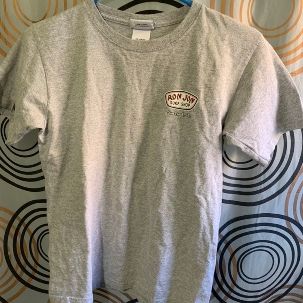 🔥5/$25 Ron Jon Gray Short Sleeve Tee Sz L